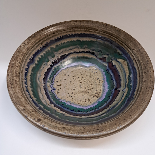#250745 Bowl, Spiral Stripes $28 at Hunter Wolff Gallery